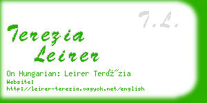 terezia leirer business card